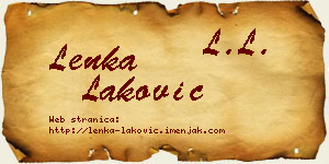 Lenka Laković vizit kartica